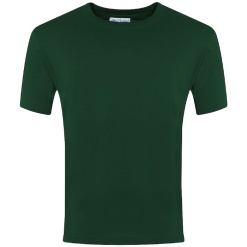 Plain Cotton T-Shirt Bottle Green, T-Shirts