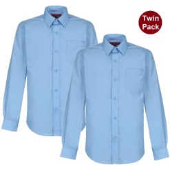 Winterbottom's Long Sleeve Shirt Blue, Shirts, Denbigh, Oakgrove Secondary, Oxley Park Academy