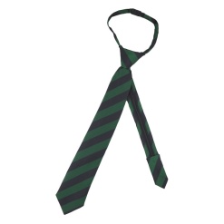 Lord Grey Zipper Tie Emerald Green, Lord Grey Academy