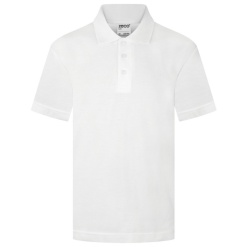 Plain Polo Shirt White, Caroline Haslett Primary, Polo Shirts
