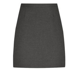 David Luke A Line Grey Skirt, Oakgrove Secondary, Slated Row School, Girls Trousers & Skirts
